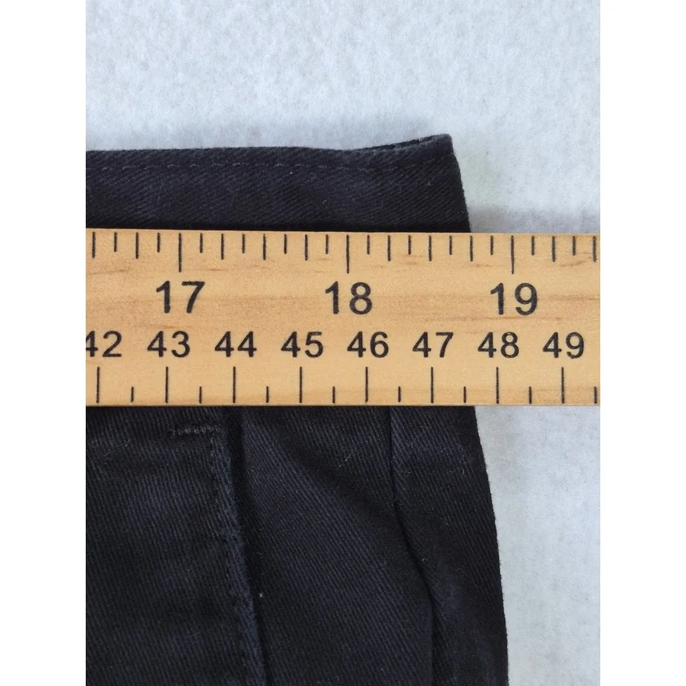 Volcom Vmonty Chino Shorts Mens 36 Black Stretch Skate Casual A0931350